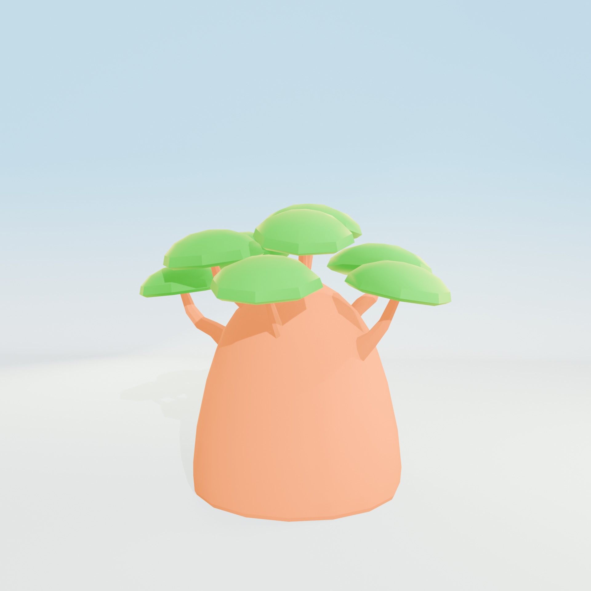 Low Poly Tree Pack - 9 Stylized Nature Assets for Games Low-poly 3D model_72