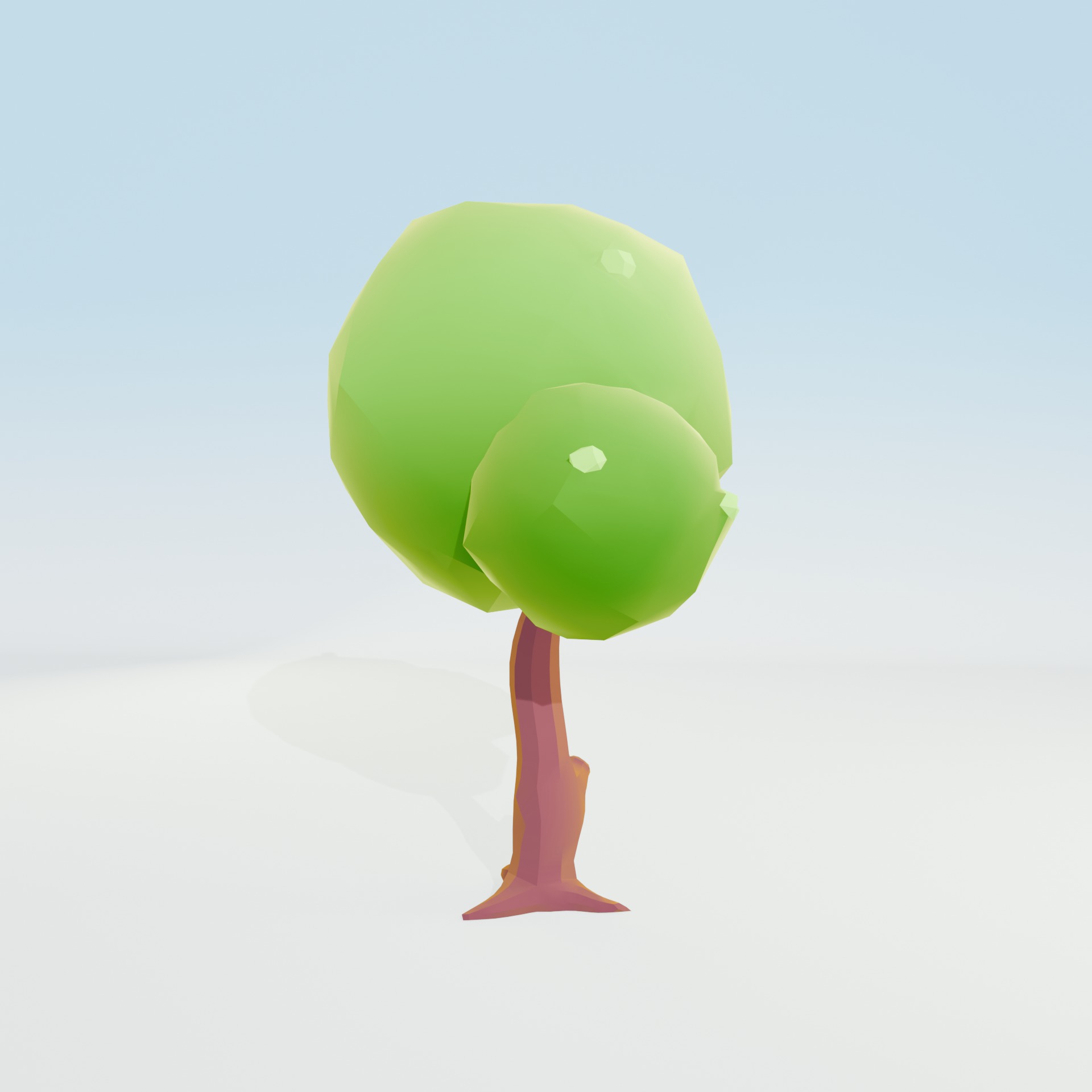 Low Poly Tree Pack - 9 Stylized Nature Assets for Games Low-poly 3D model_16