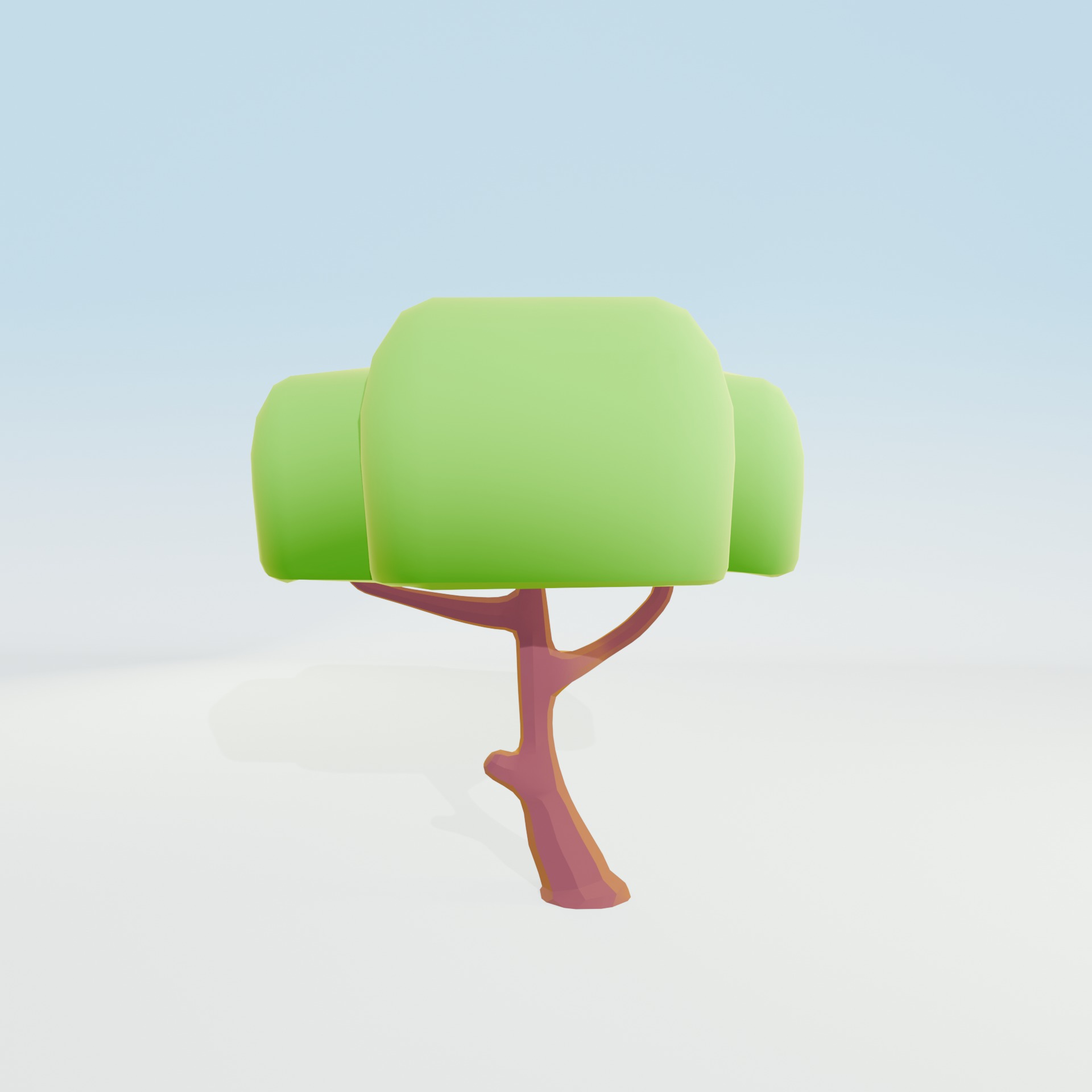 Low Poly Tree Pack - 9 Stylized Nature Assets for Games Low-poly 3D model_6
