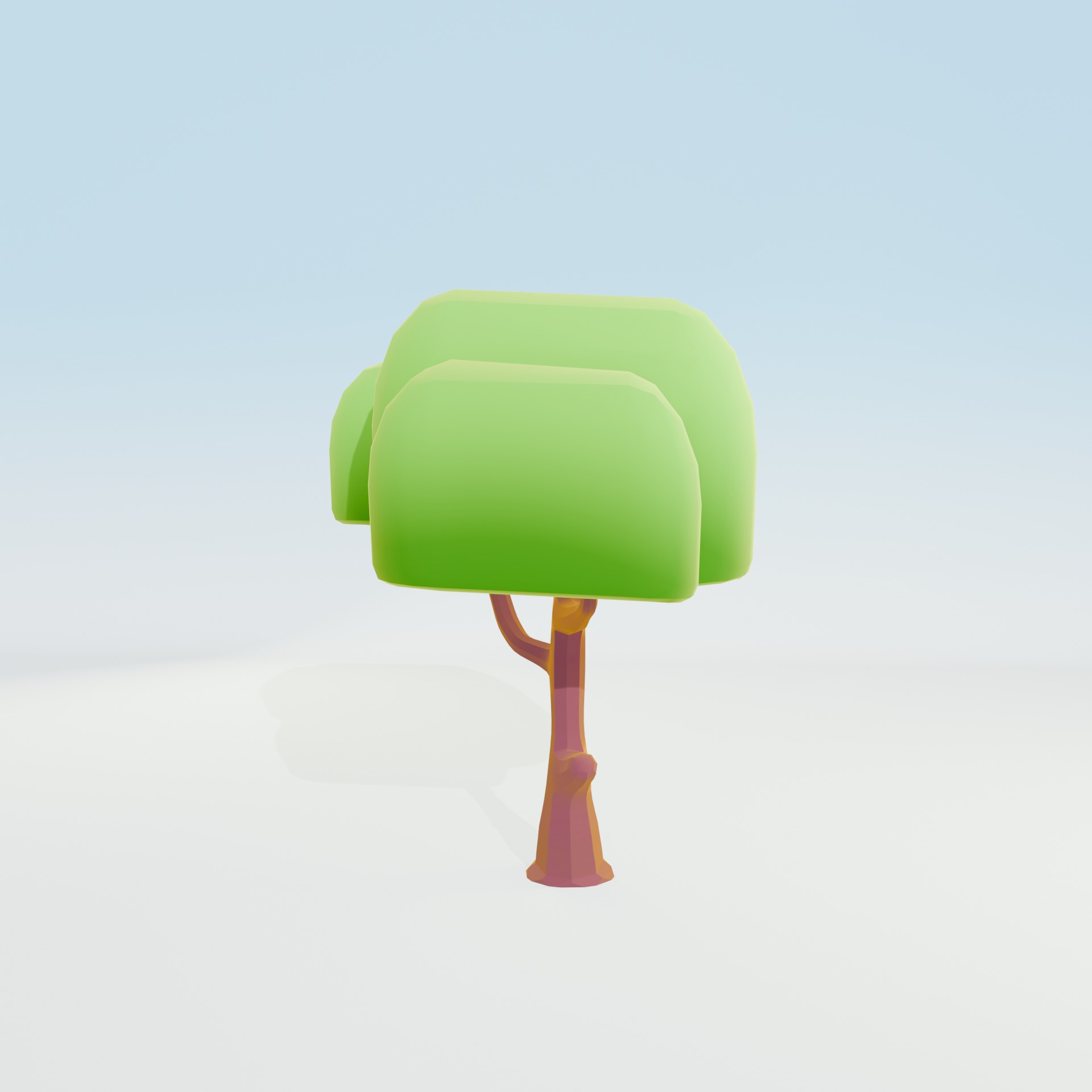 Low Poly Tree Pack - 9 Stylized Nature Assets for Games Low-poly 3D model_8