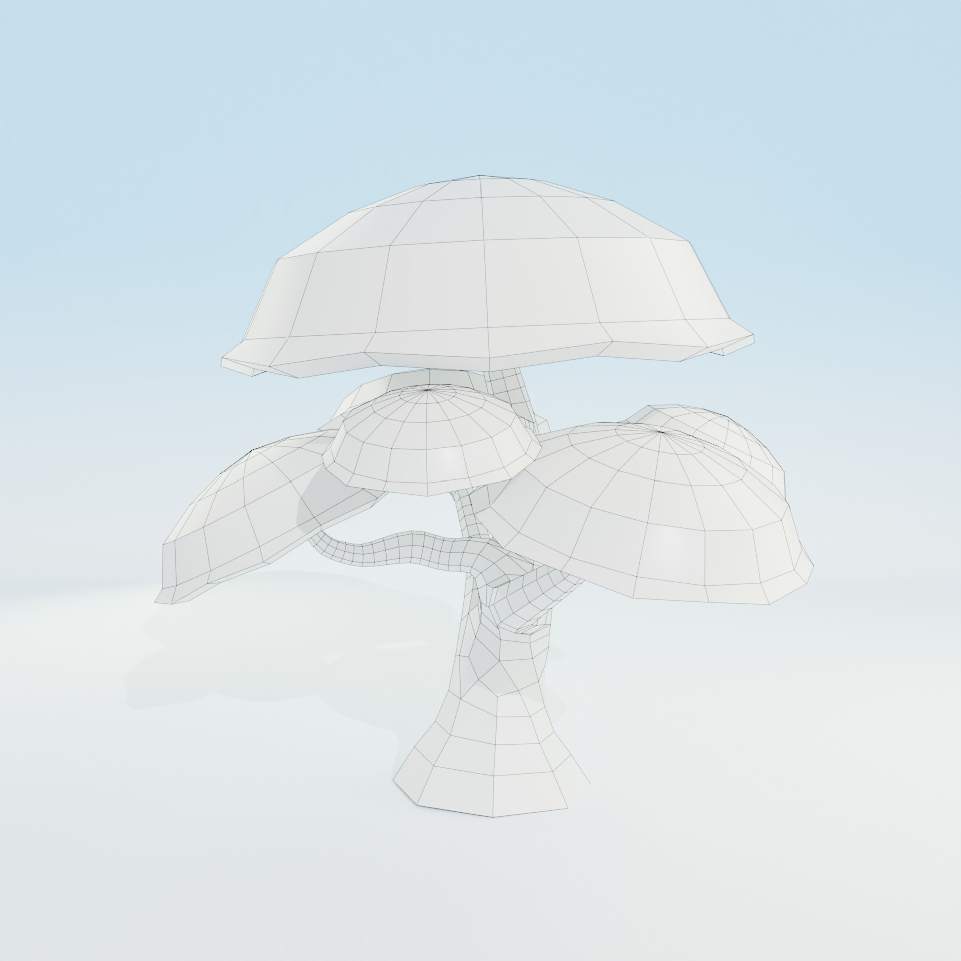 Low Poly Tree Pack - 9 Stylized Nature Assets for Games Low-poly 3D model_43