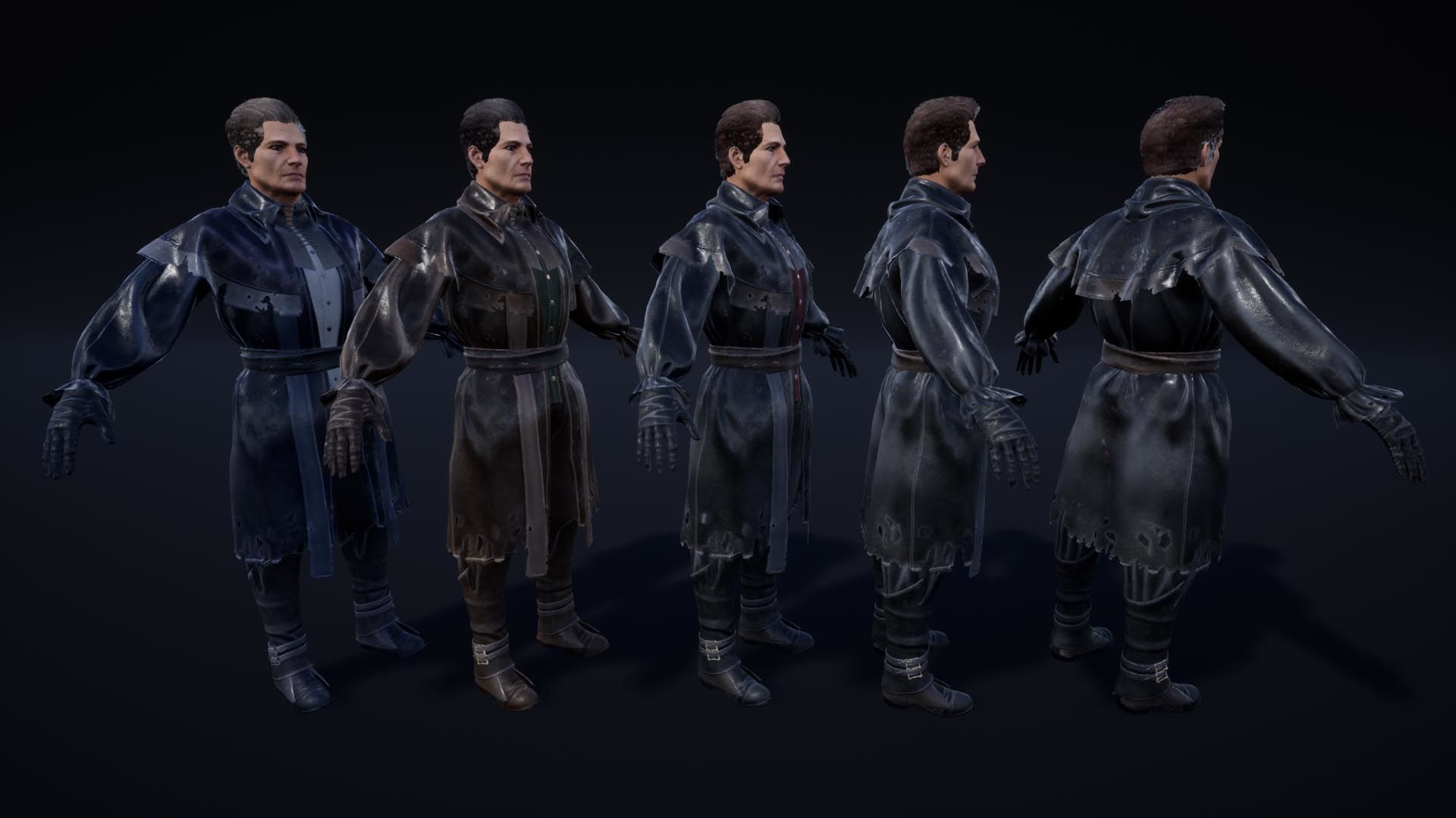 NPC King And Queen Low-poly 3D model_19