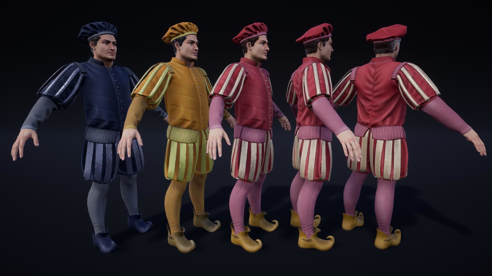 NPC King And Queen Low-poly 3D model_30