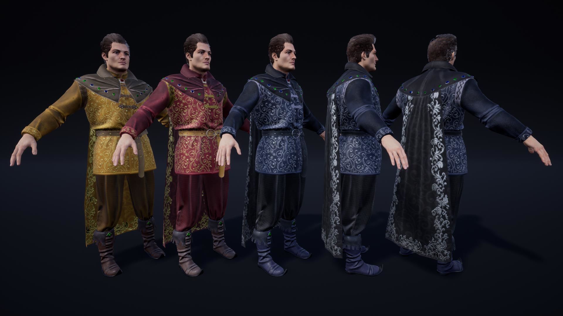 NPC King And Queen Low-poly 3D model_24