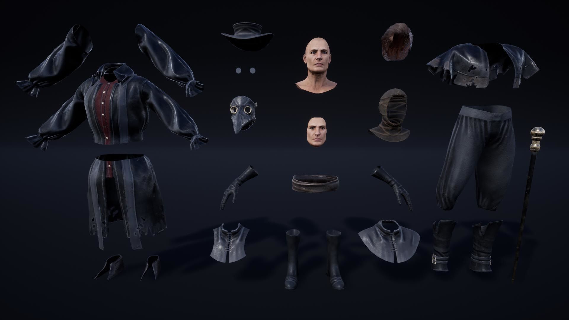 NPC King And Queen Low-poly 3D model_17