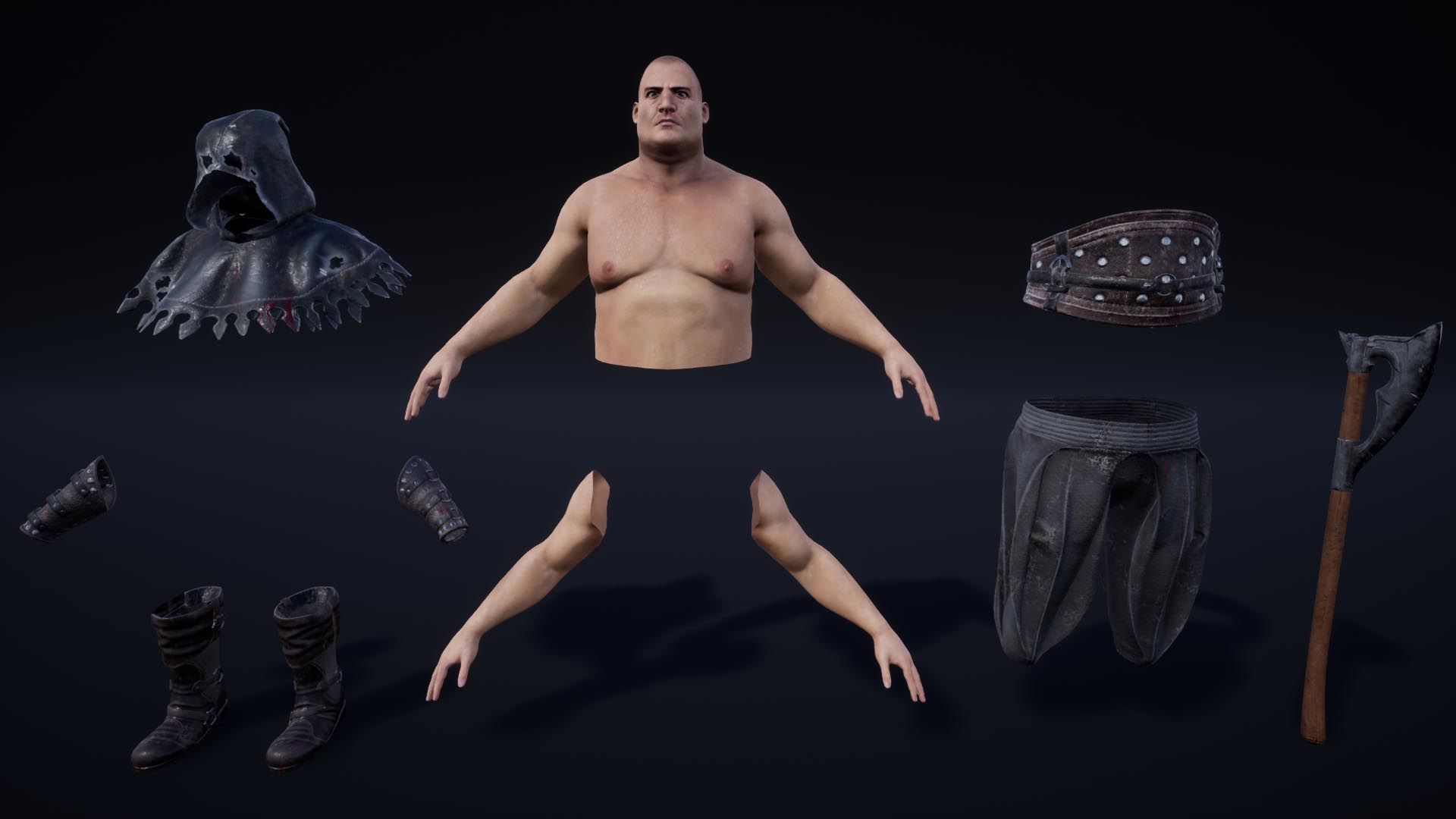 NPC King And Queen Low-poly 3D model_22