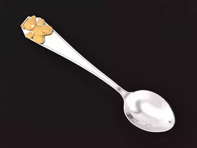 baby spoon teddy bear 1365