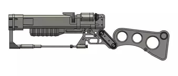 Fallout 4 AER9 Laser Rifle 3D print model