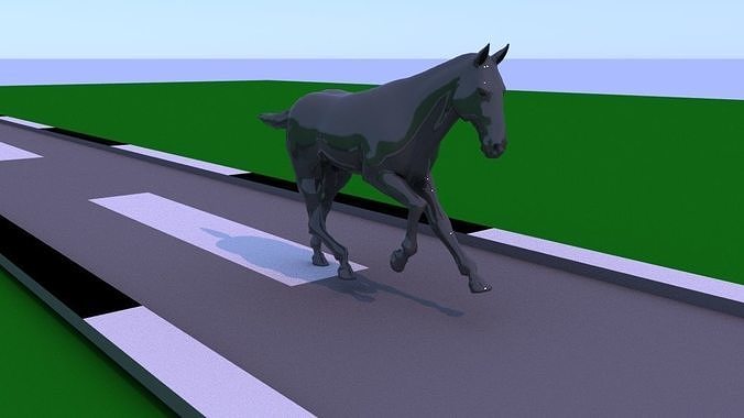 Horse Running 3D model