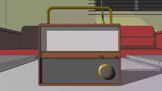 Radio Animation 3d toon shader