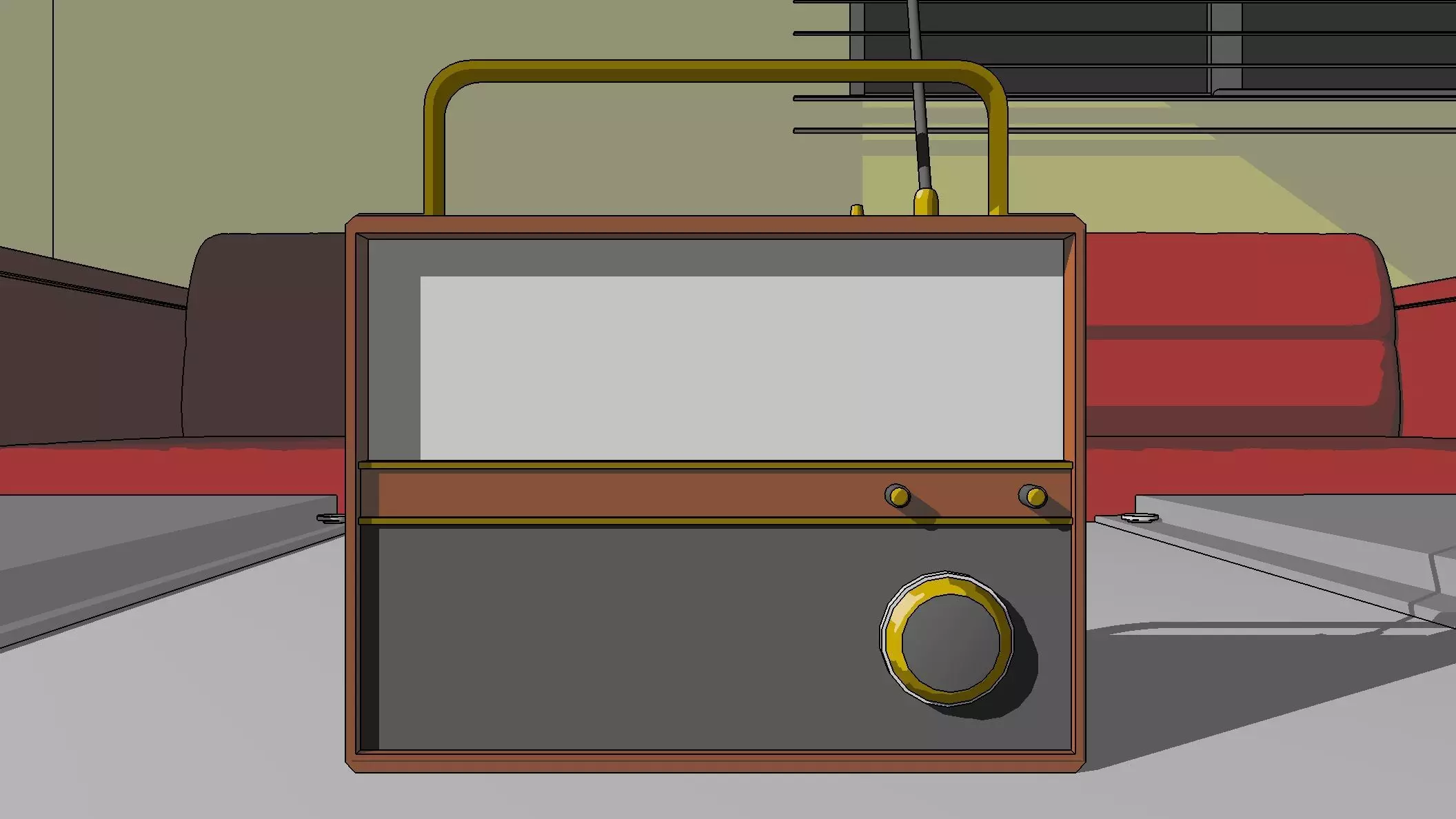 Radio Animation 3d toon shader 3D model_0