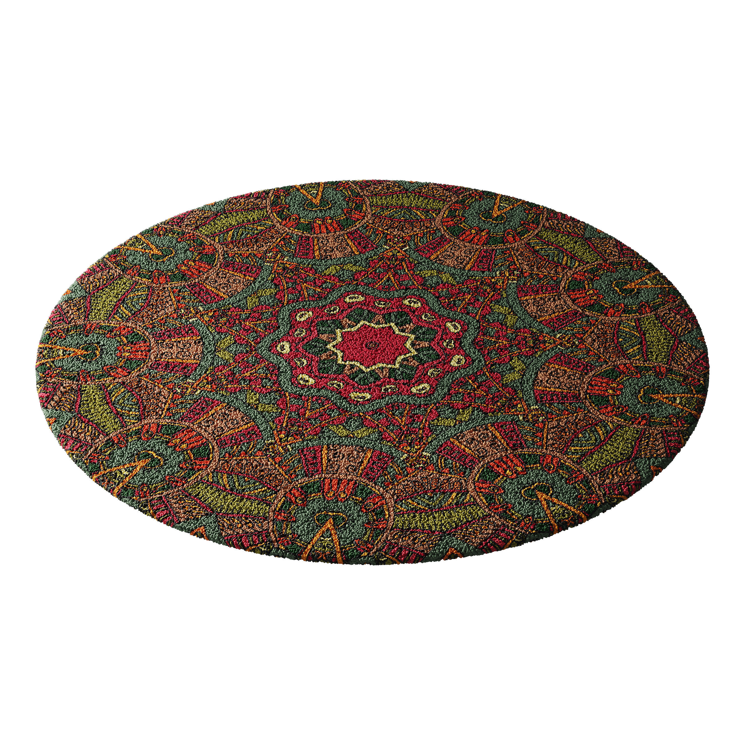 round carpet 10 3D model_11