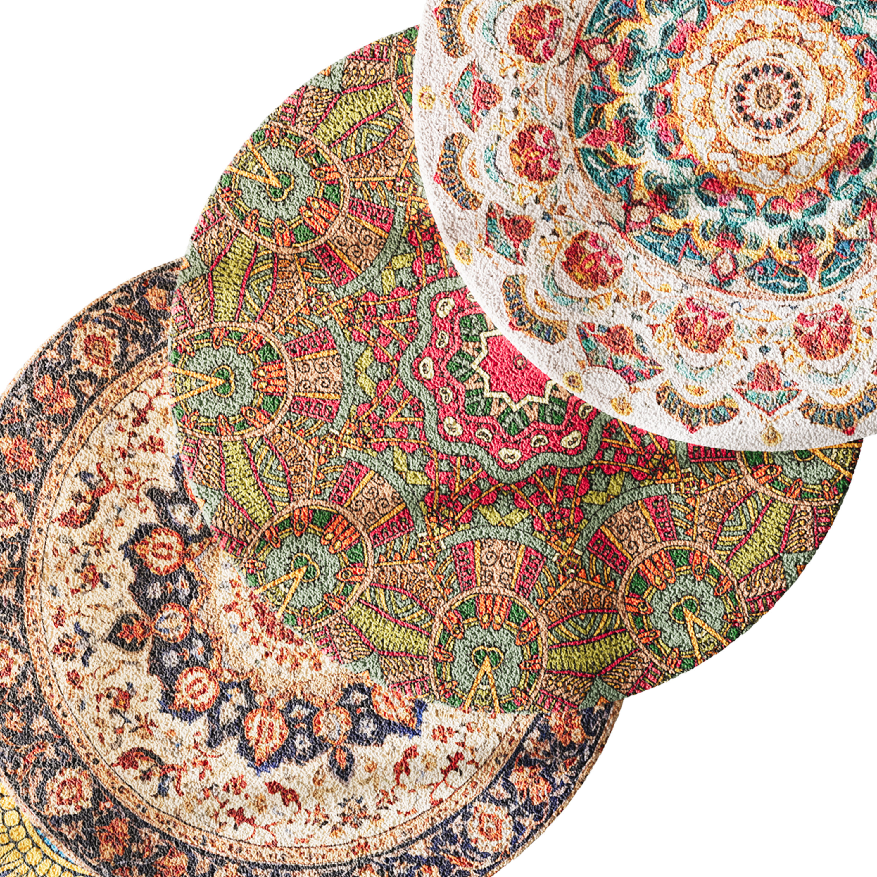 round carpet 10 3D model_2