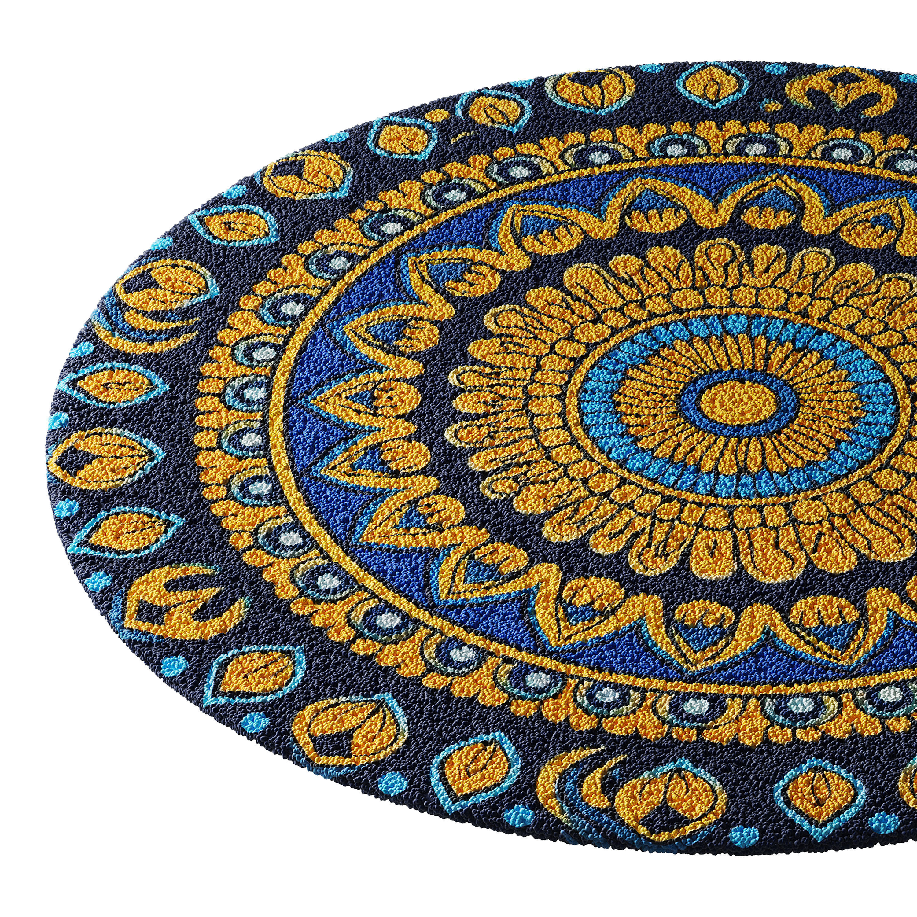round carpet 10 3D model_12