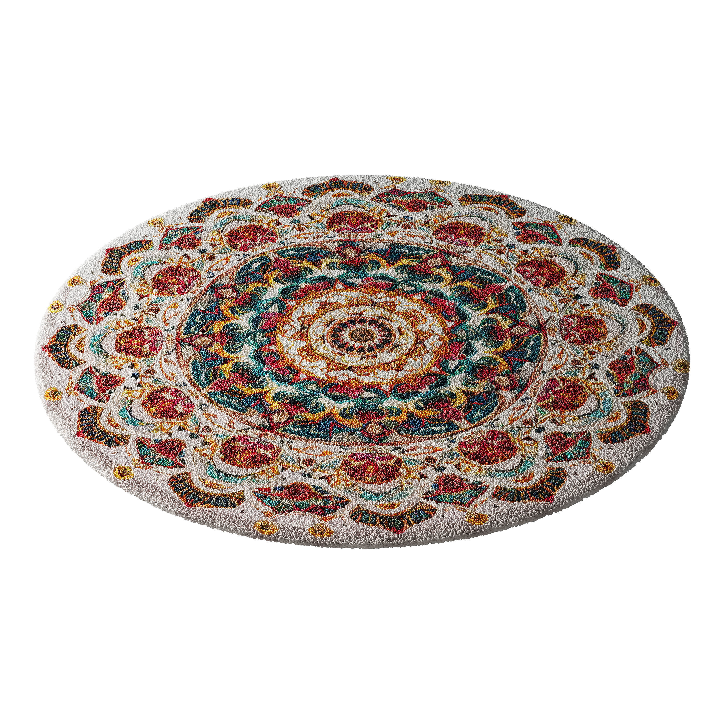 round carpet 10 3D model_5