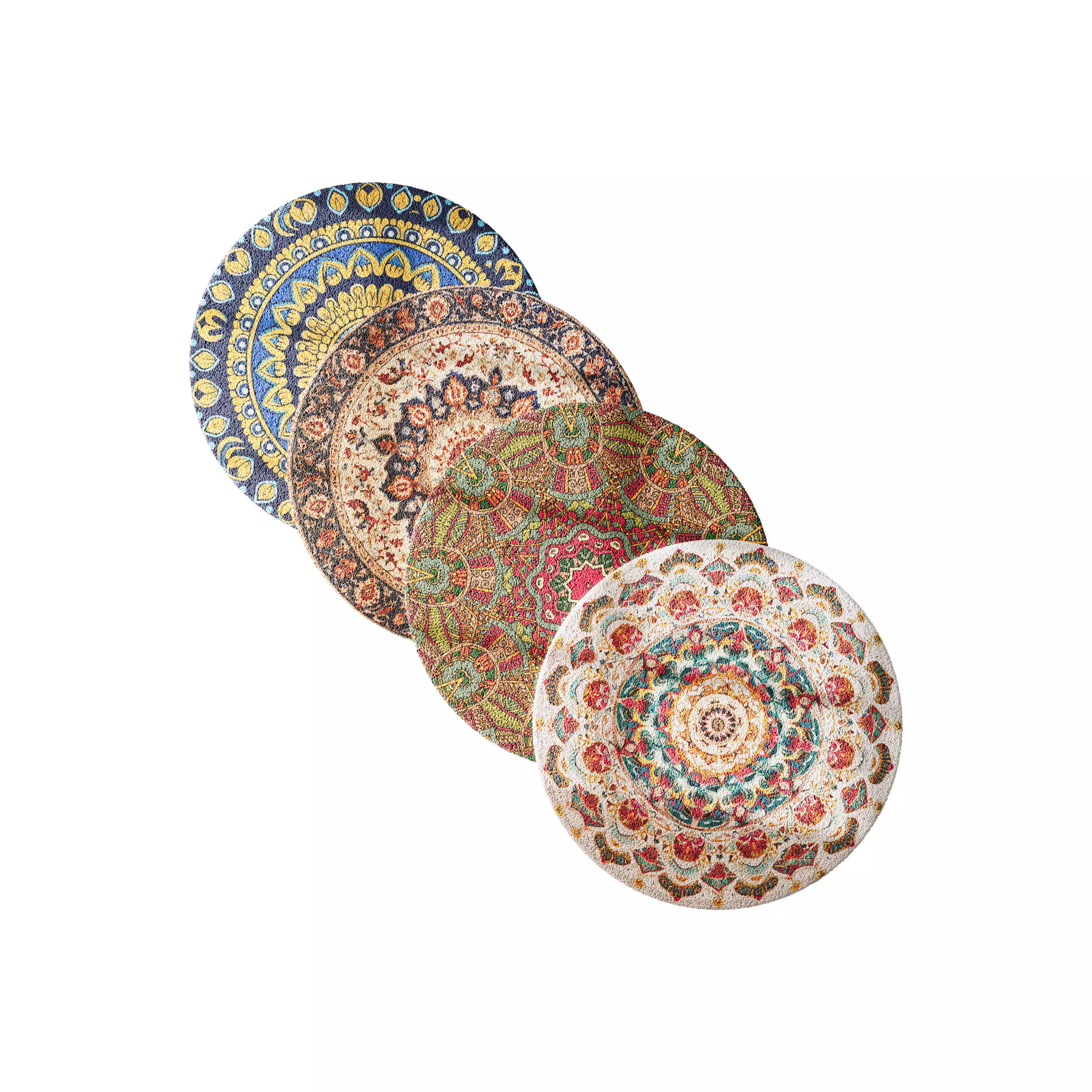 round carpet 10 3D model_0