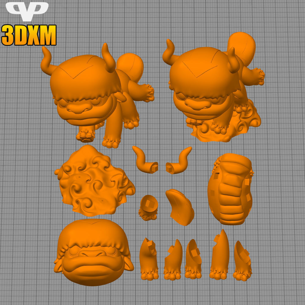 Appa Chibi STL for 3D Printing ChibiSTL 3DXM 3D print model_2