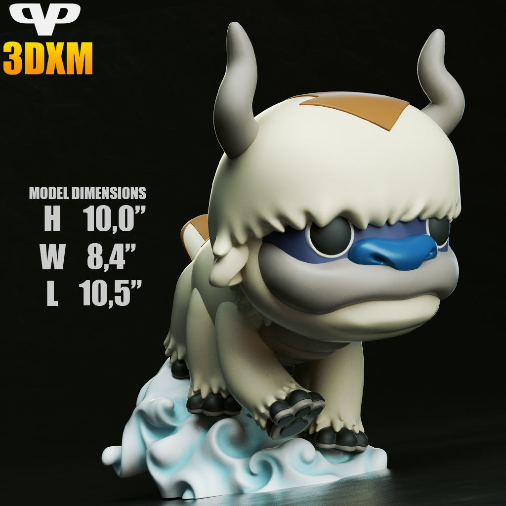 Appa Chibi STL for 3D Printing ChibiSTL 3DXM 3D print model_5