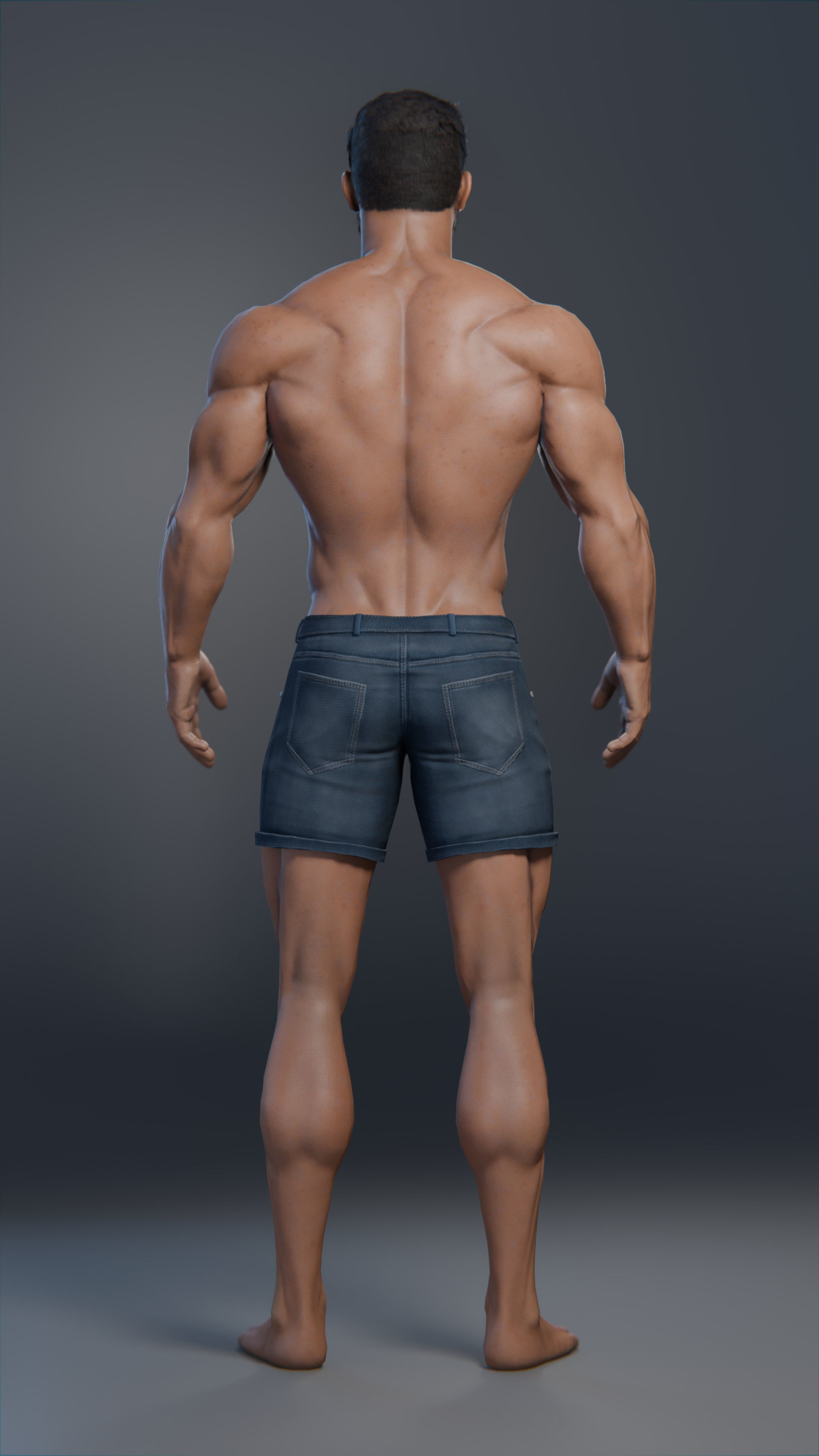 3d humanoid male character 3D model_6