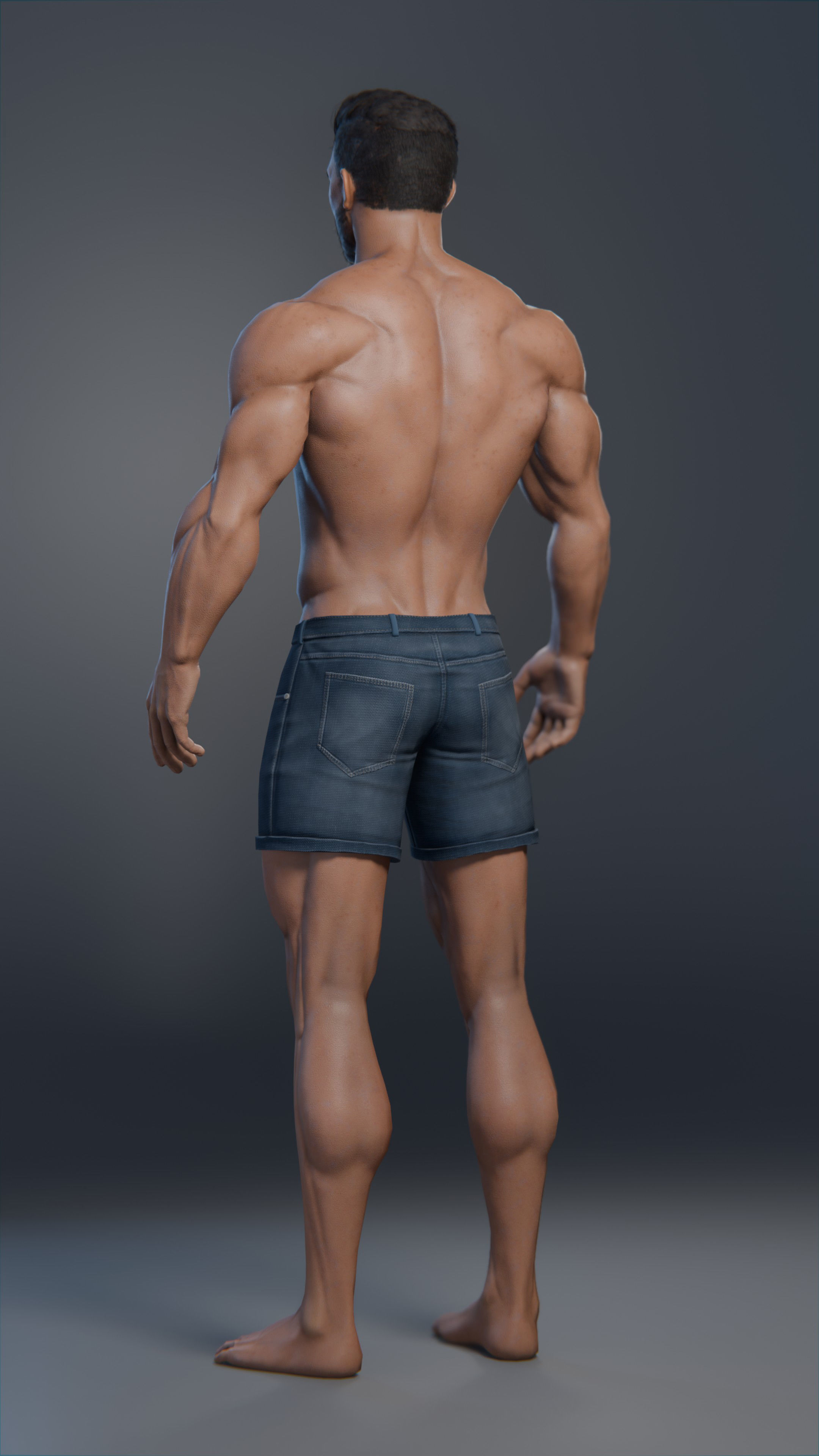 3d humanoid male character 3D model_4