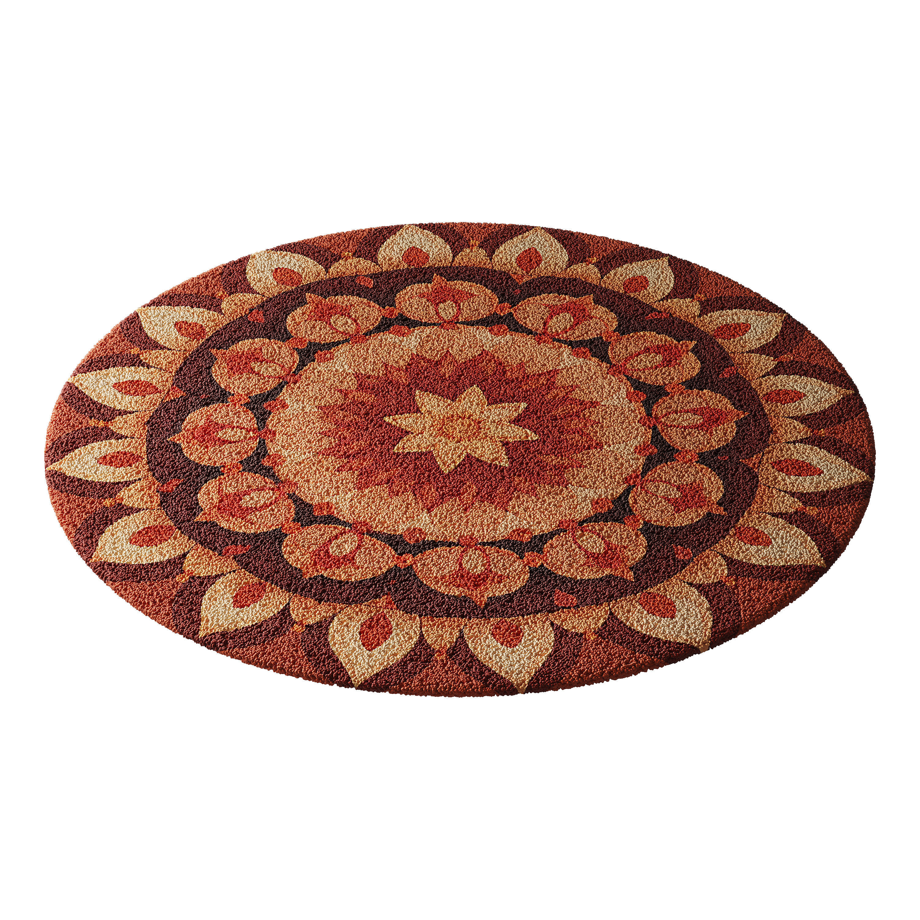 round carpet 11 3D model_3