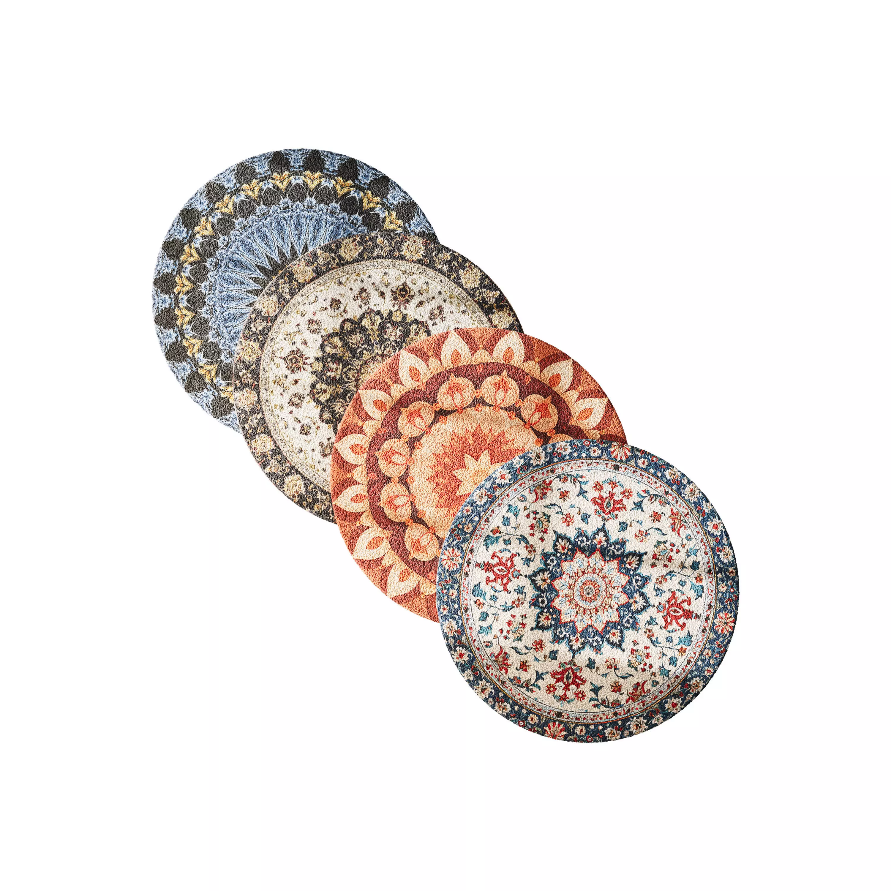 round carpet 11 3D model_0