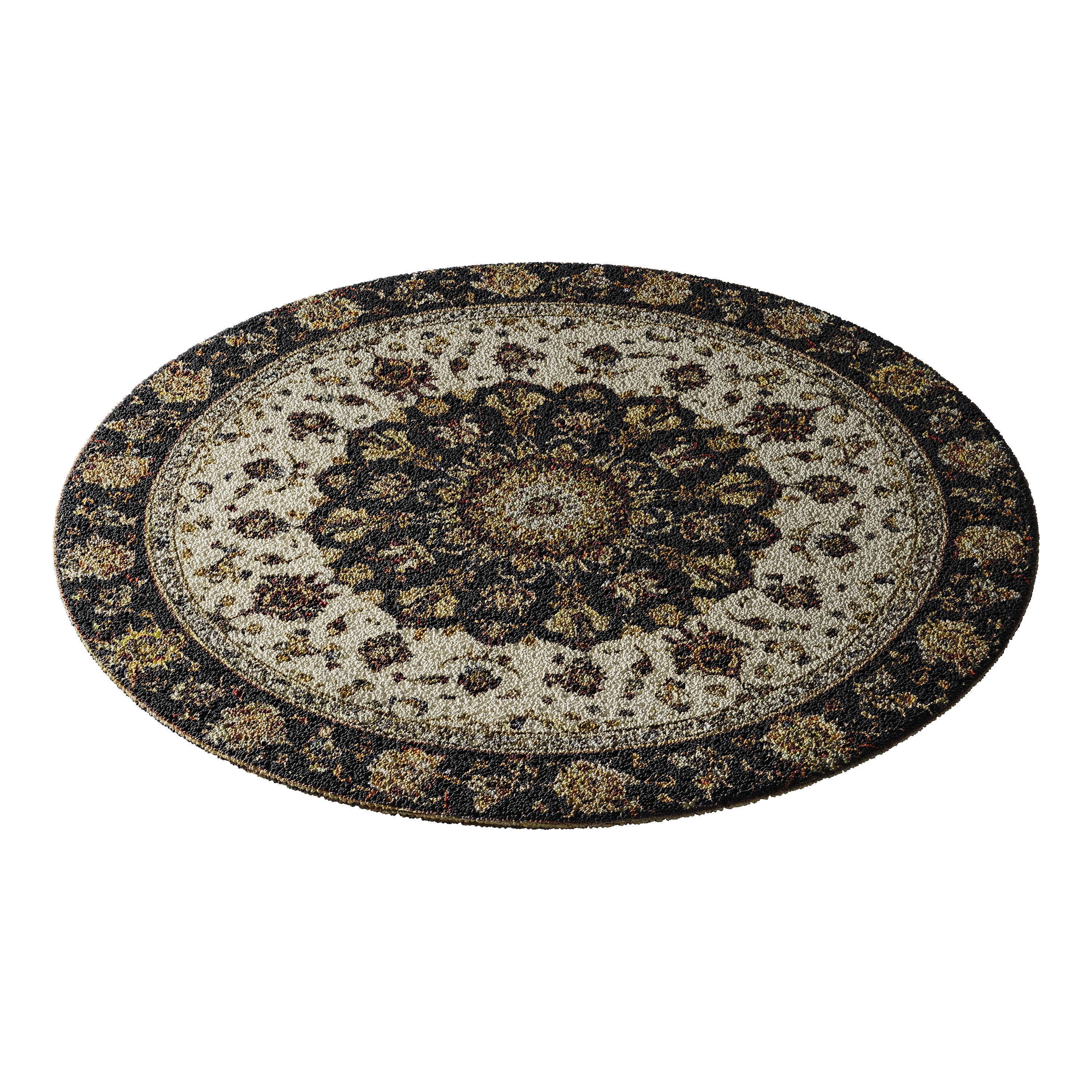 round carpet 11 3D model_8