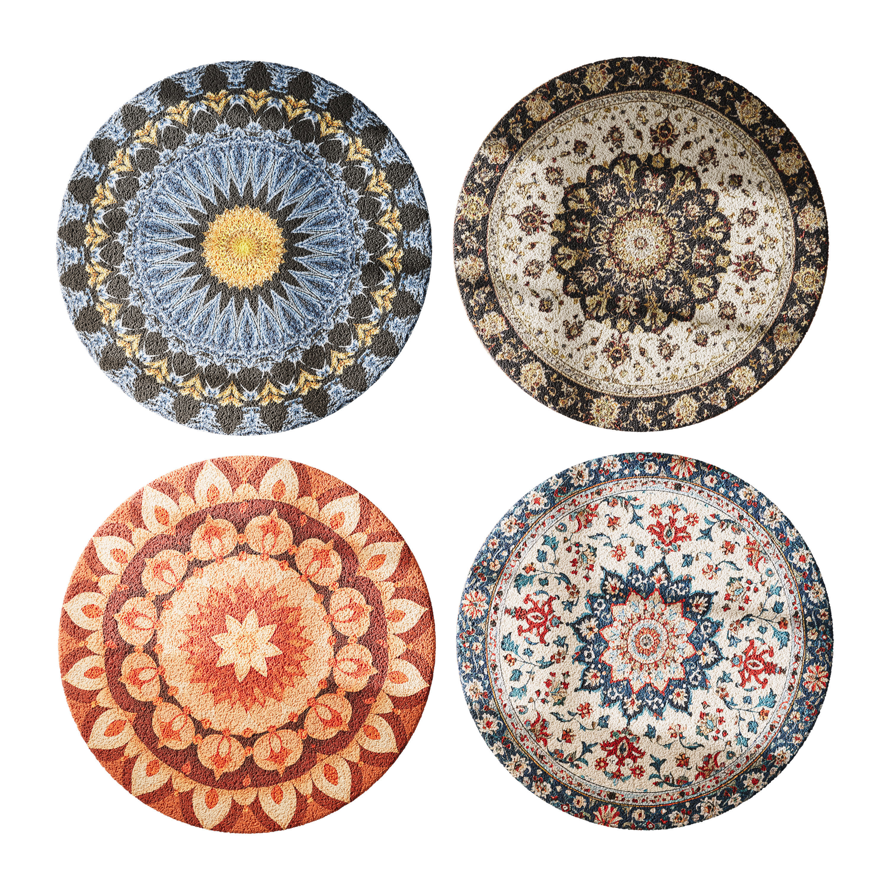 round carpet 11 3D model_6