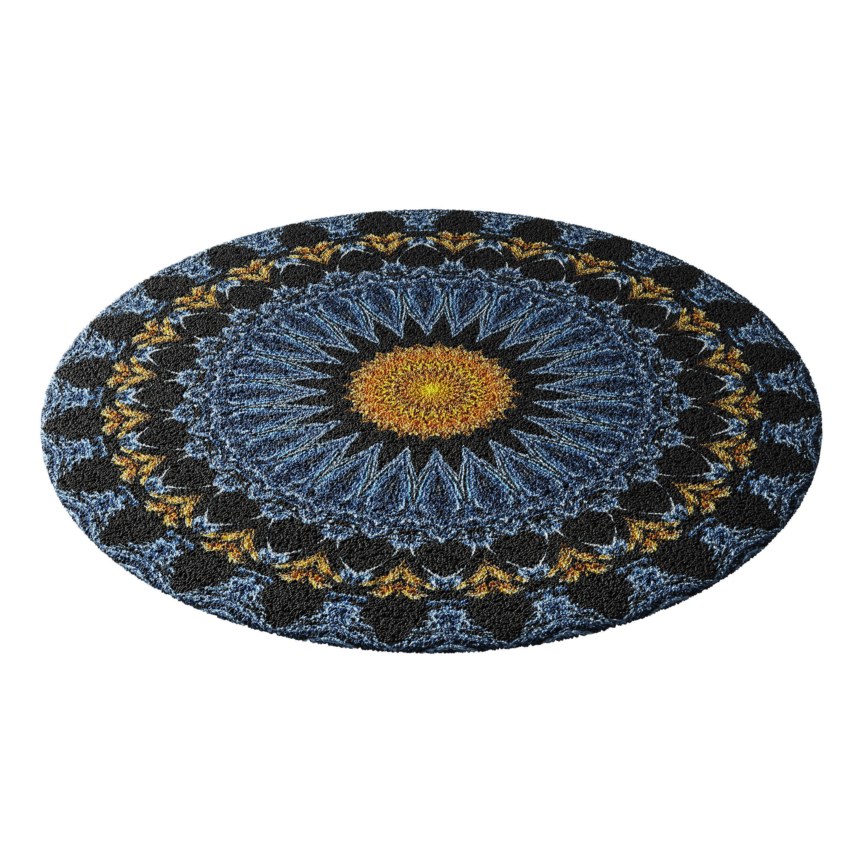 round carpet 11 3D model_10
