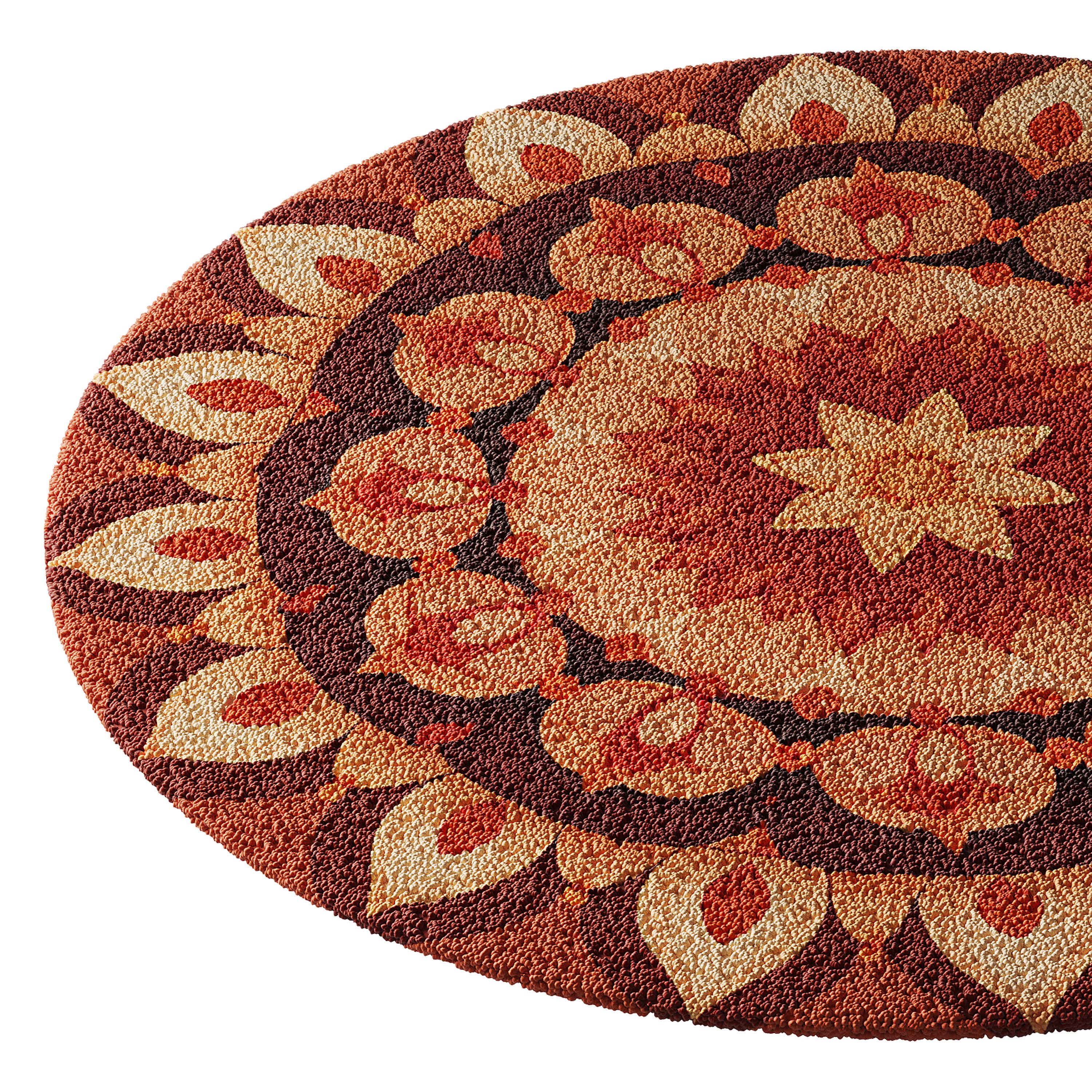 round carpet 11 3D model_4