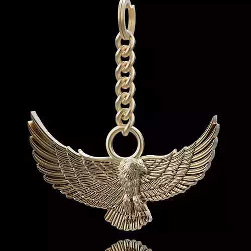 Pigeon key holder silver god jewelry printable 3d model