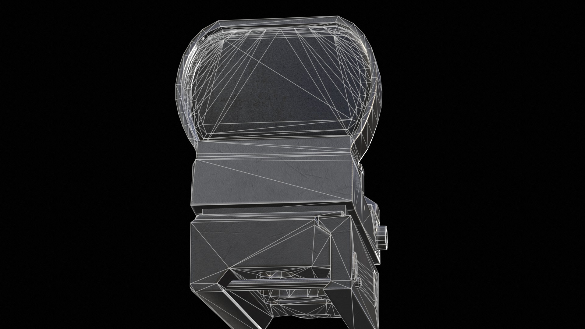 Red Dot Sight Low-poly 3D model_19