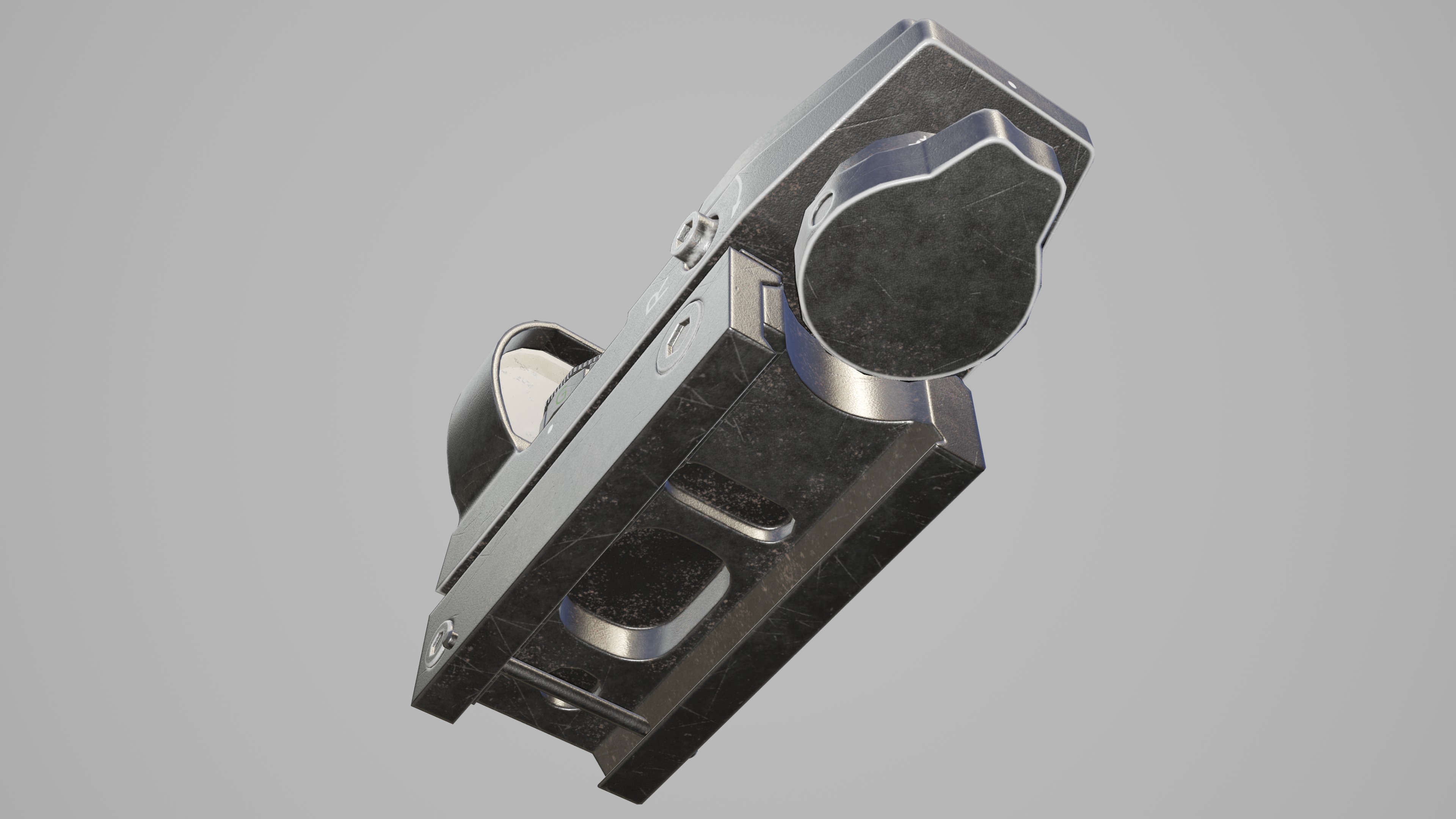 Red Dot Sight Low-poly 3D model_10