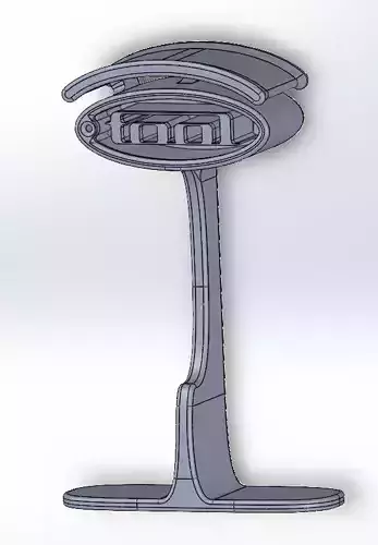 Headphone stand with interchangable logo