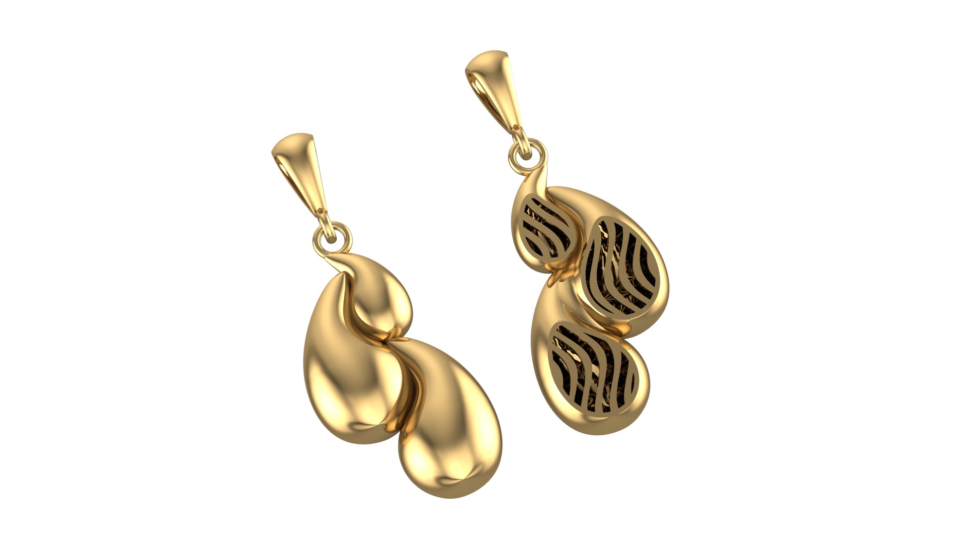 Bottega Style Necklace 3D print model_1