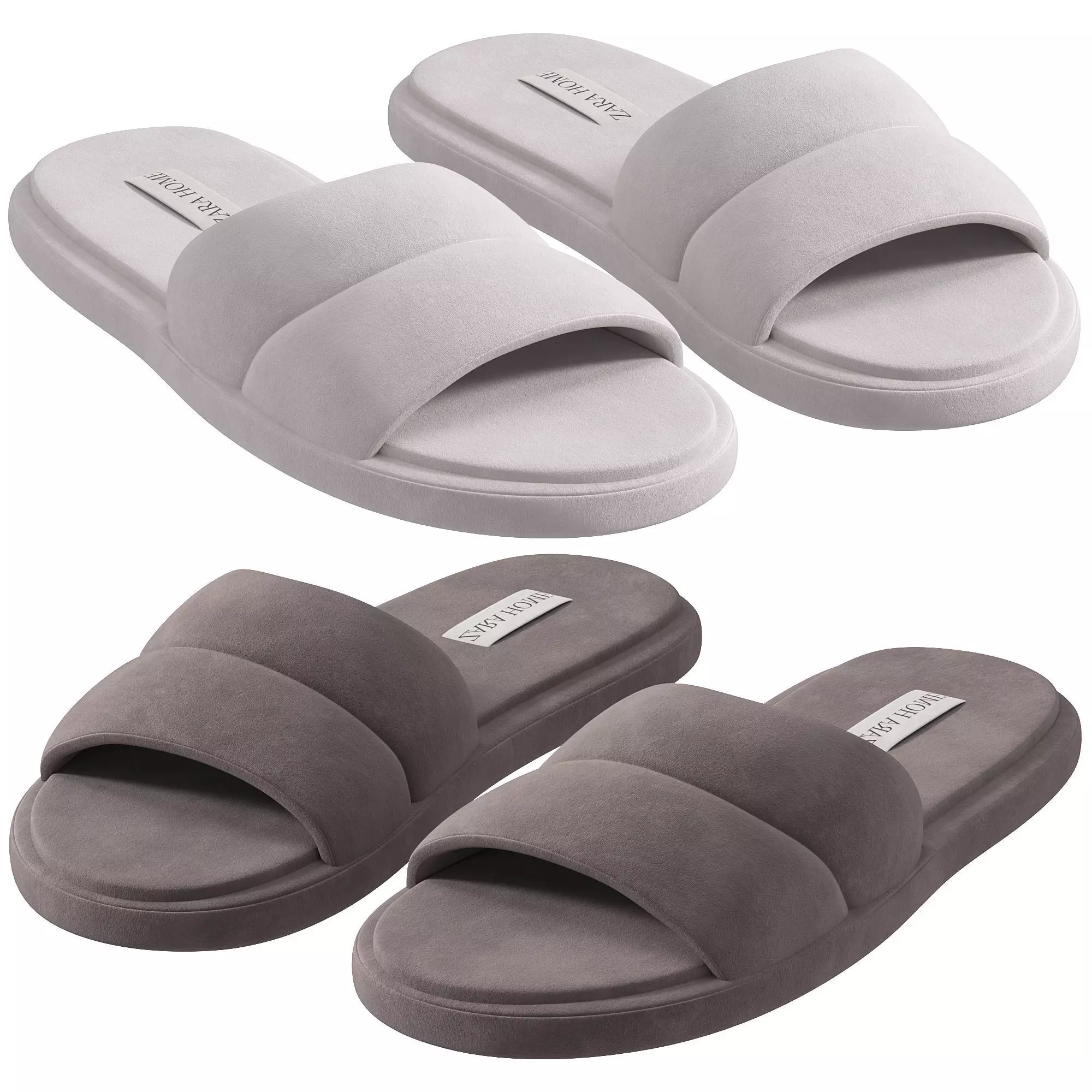 TERRY SLIPPER SLIPPERS 3D model