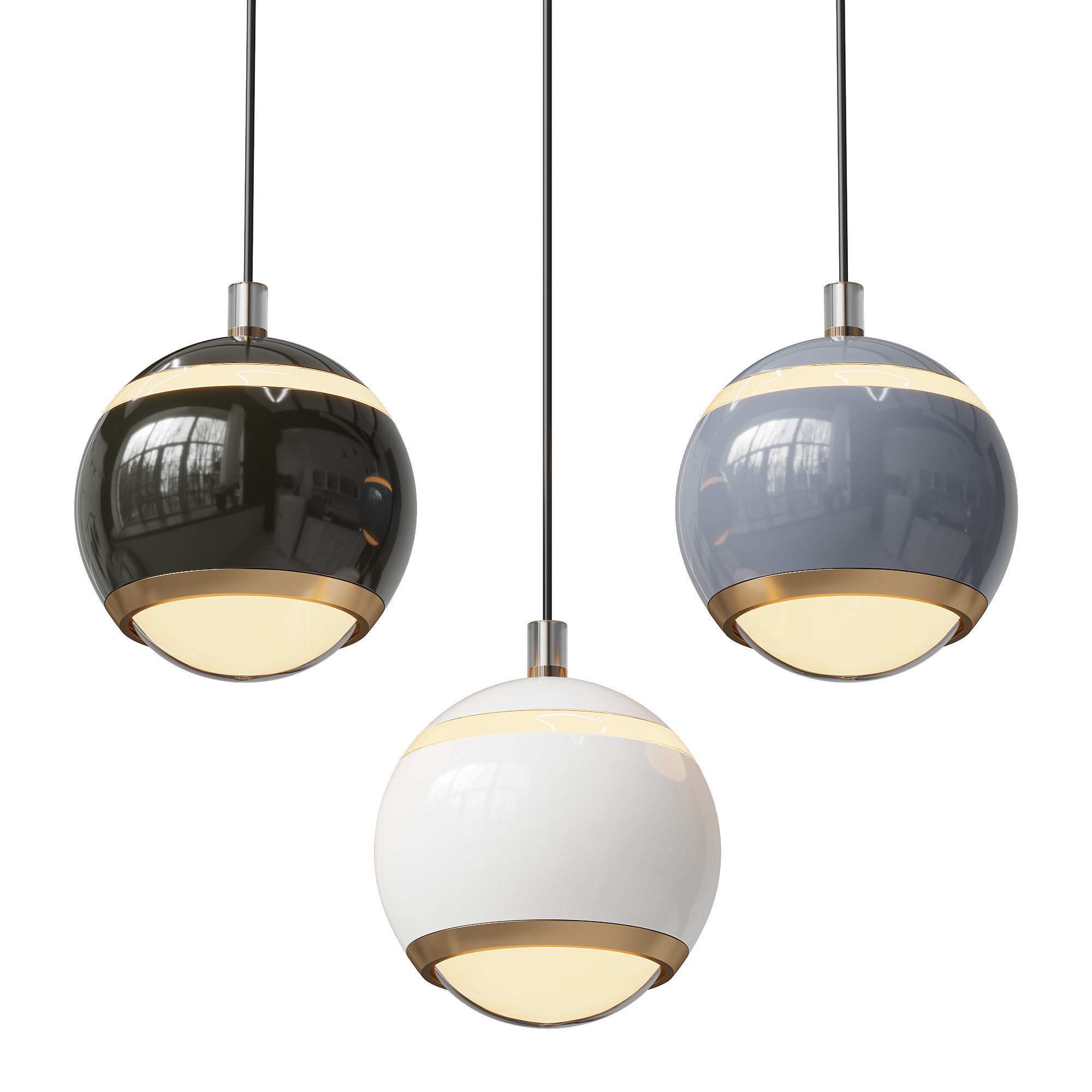 Pendant lamp BENDIX 3D model_3