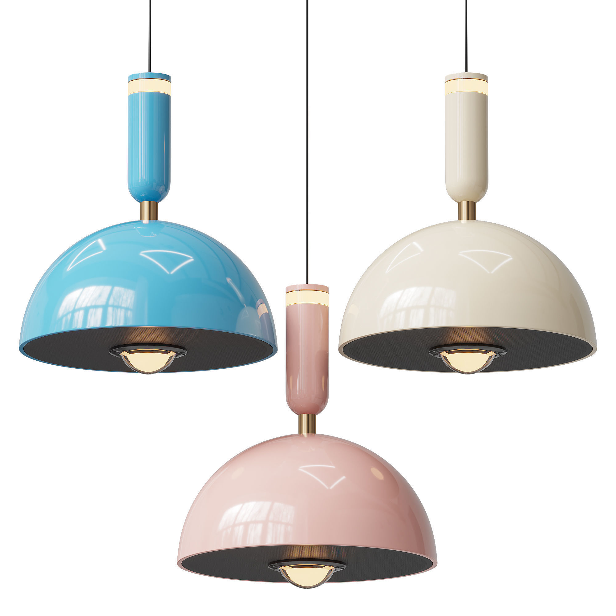 Pendant lamp TOFT DOME 3D model_3