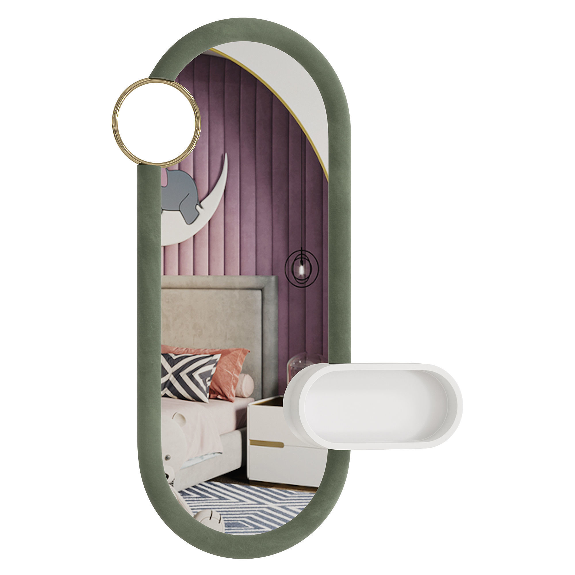 BUBBLE GUM BIG MIRROR 3D model_1