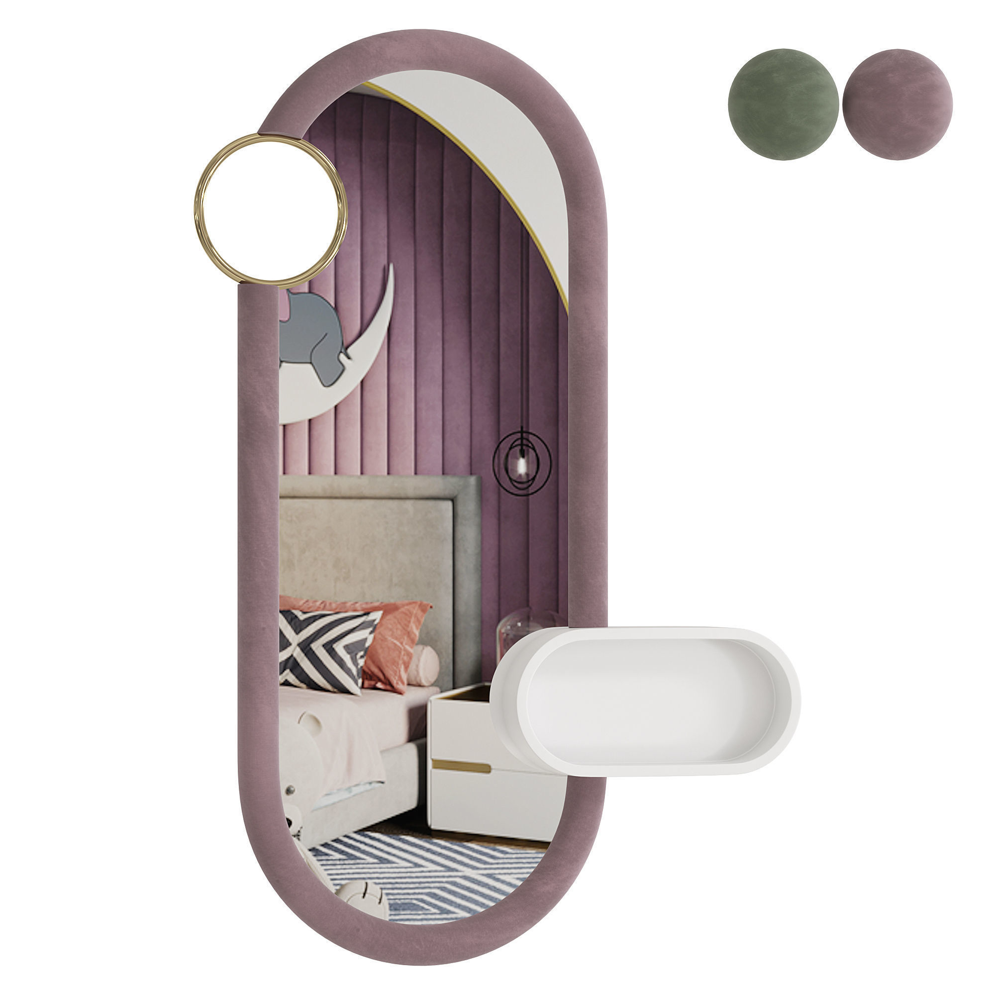 BUBBLE GUM BIG MIRROR 3D model_3