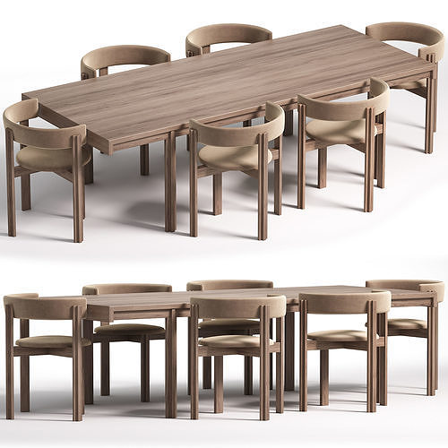 PRINCIPAL Chair and Table 3D model