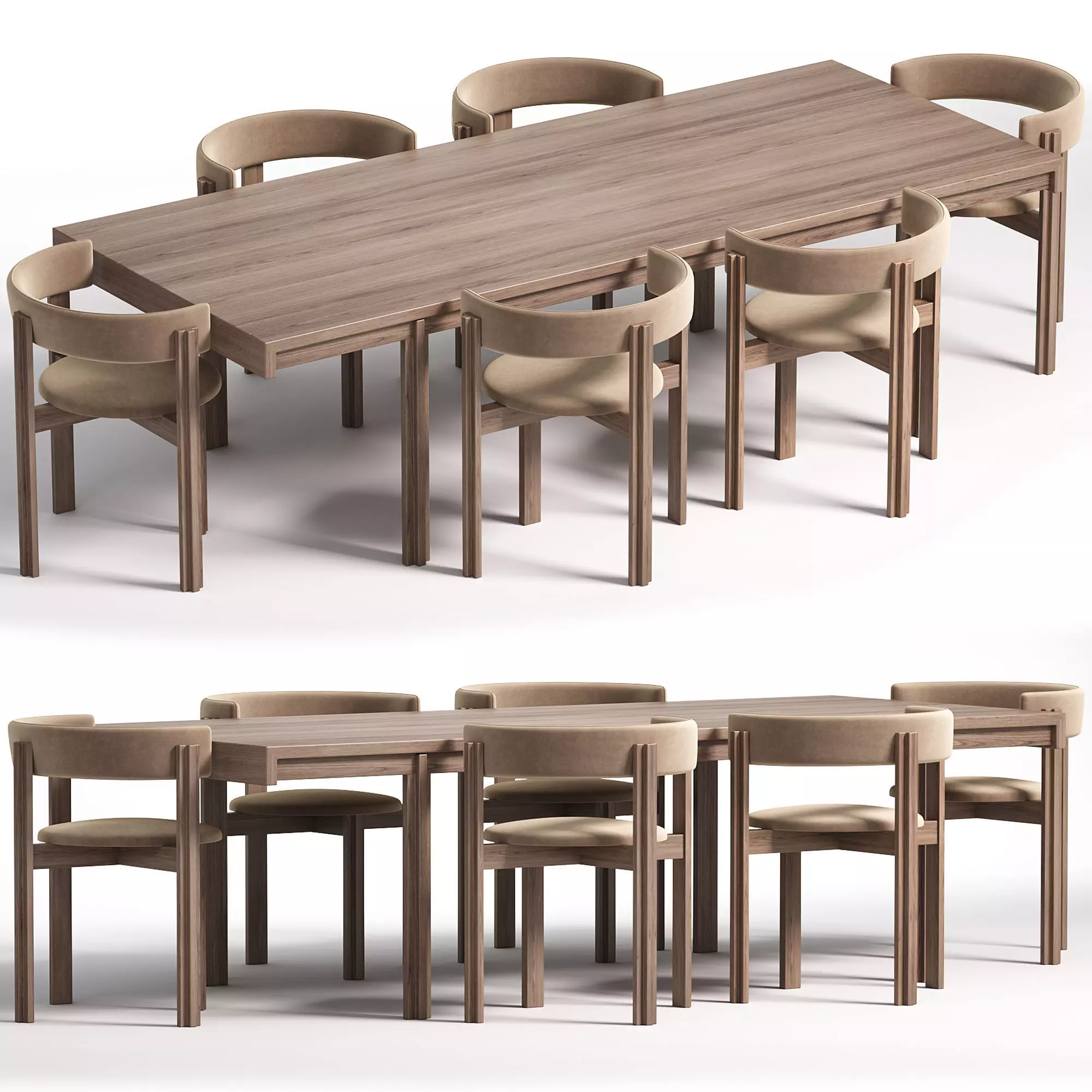 PRINCIPAL Chair and Table 3D model_0