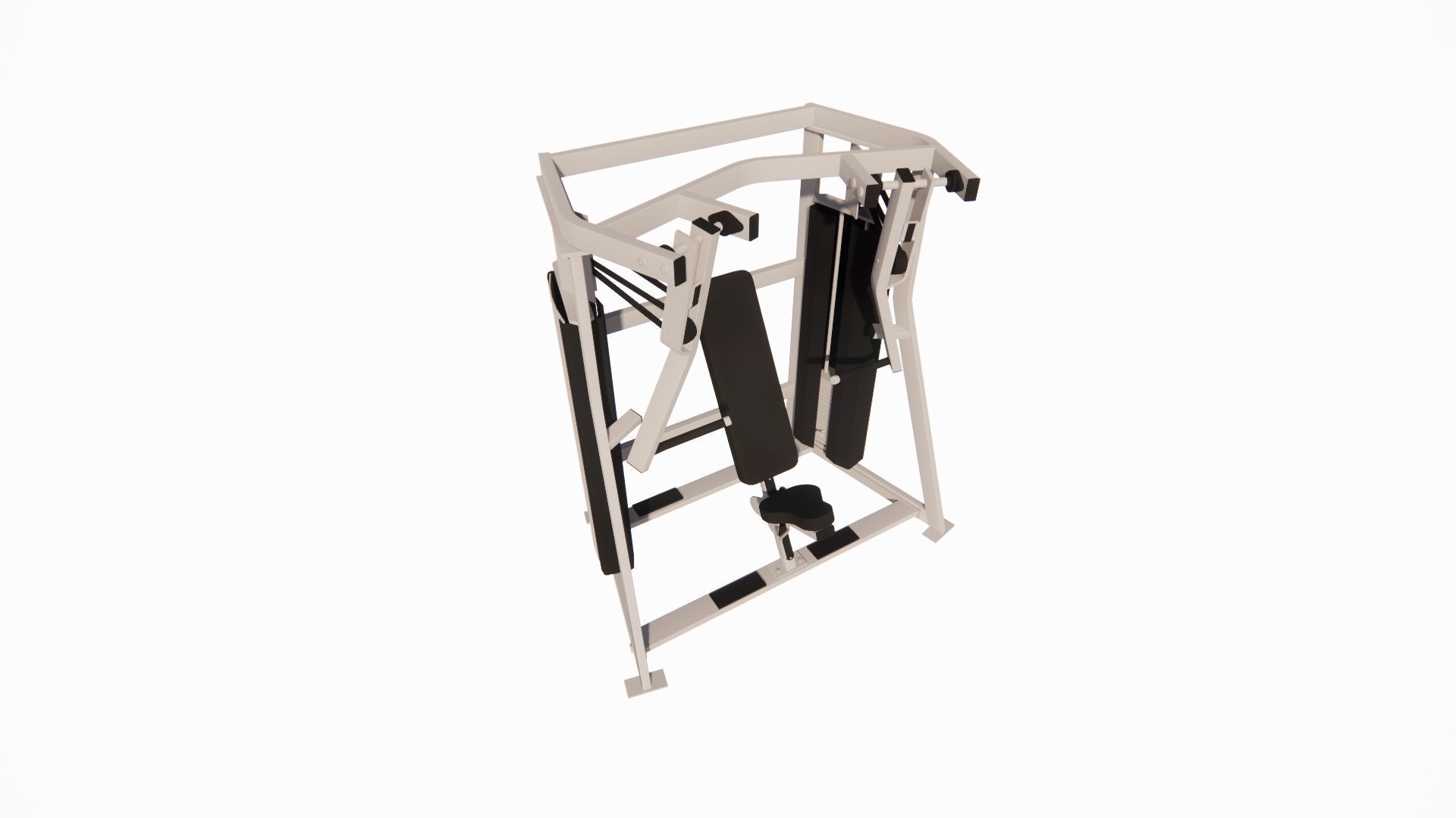 Gym Equipments-gym by Bodysolid-Machine the gym 3D model_11