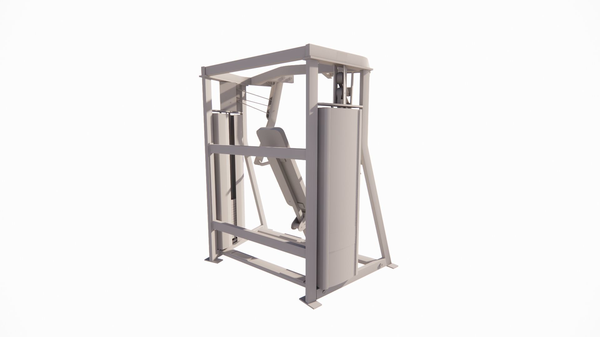 Gym Equipments-gym by Bodysolid-Machine the gym 3D model_16