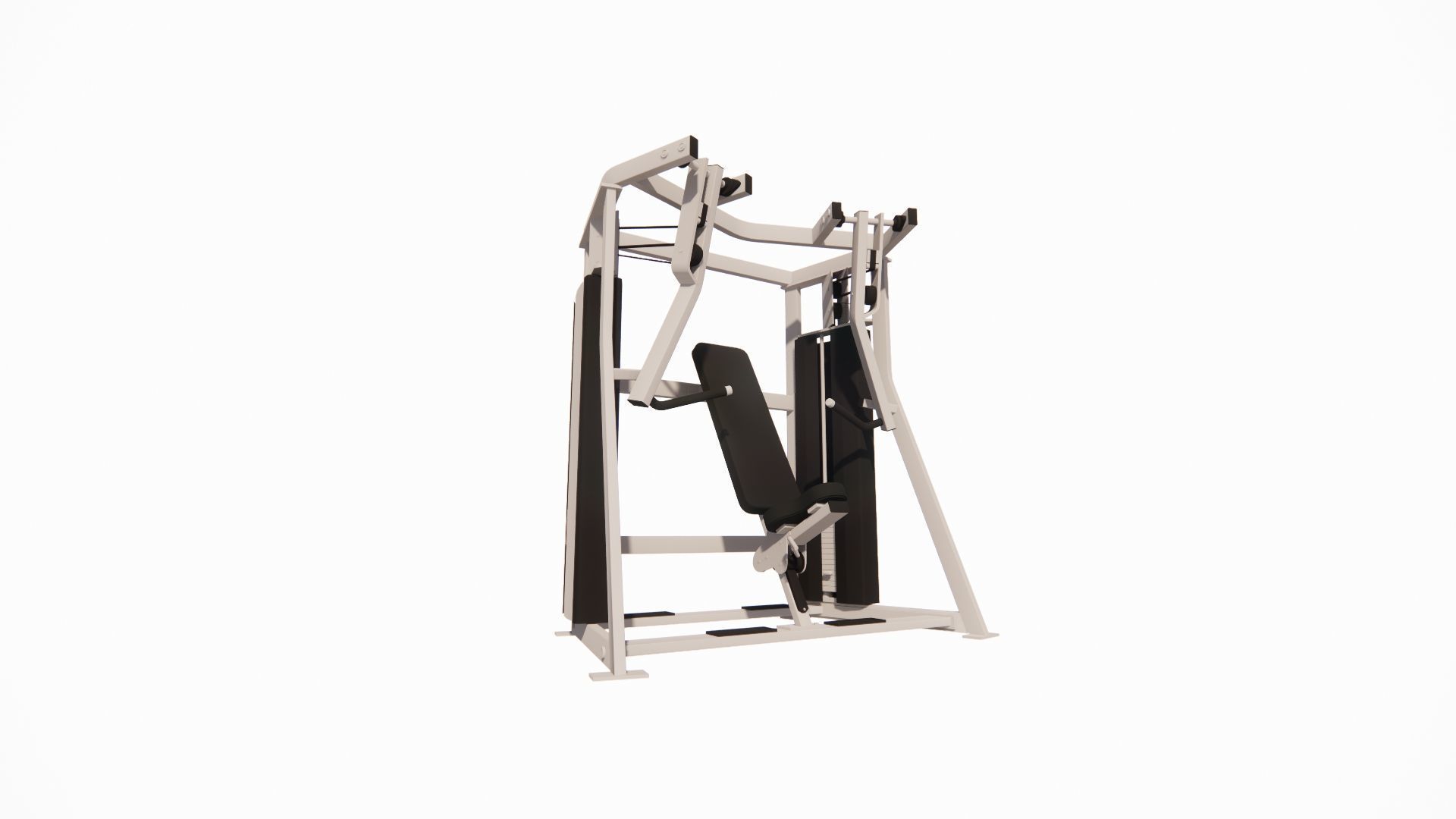 Gym Equipments-gym by Bodysolid-Machine the gym 3D model_6
