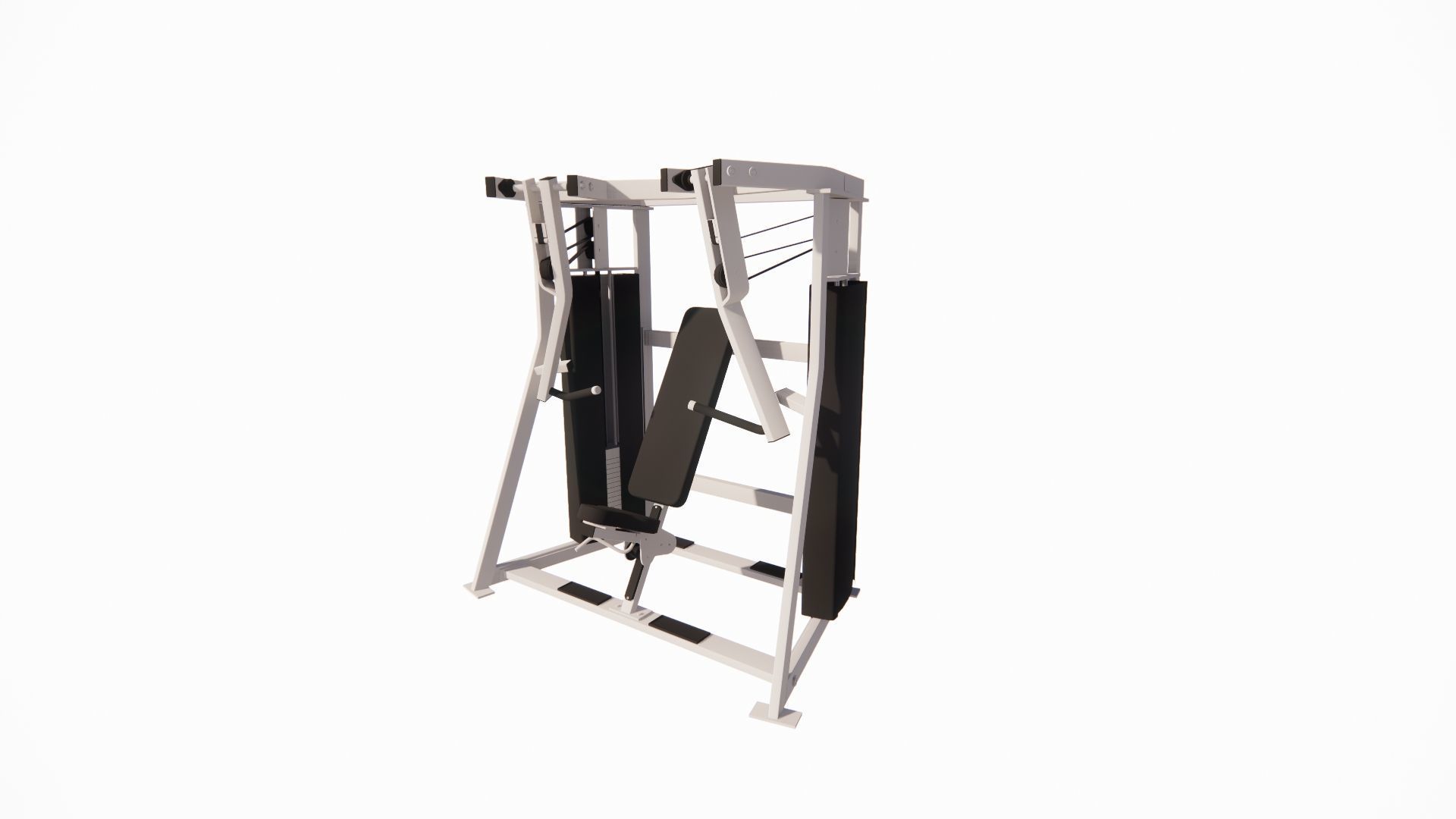 Gym Equipments-gym by Bodysolid-Machine the gym 3D model_2