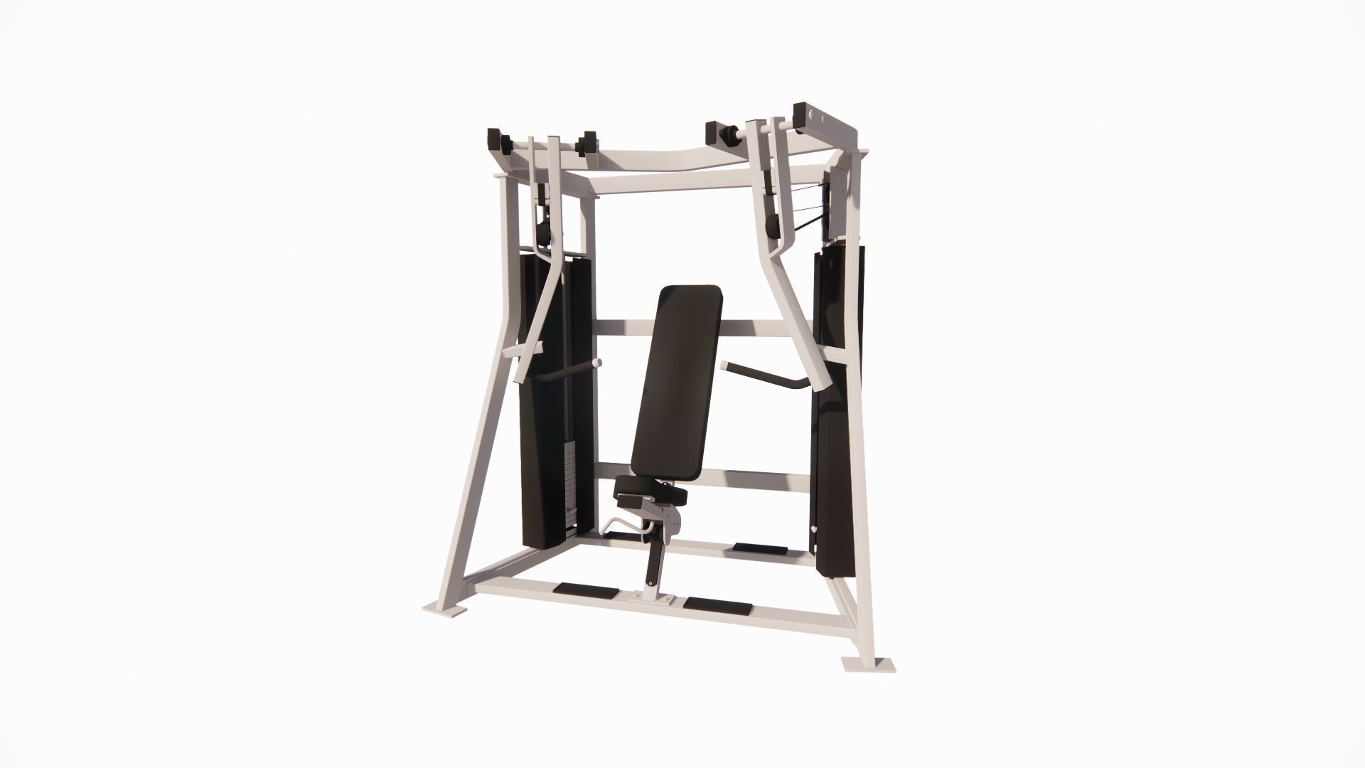 Gym Equipments-gym by Bodysolid-Machine the gym 3D model_10