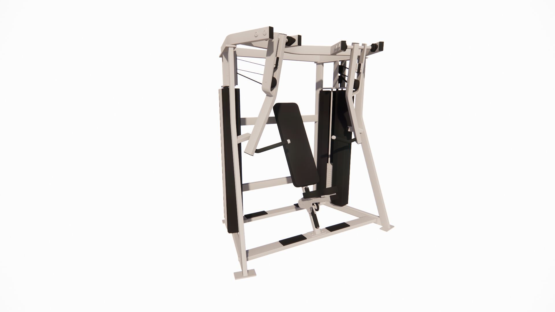 Gym Equipments-gym by Bodysolid-Machine the gym 3D model_0