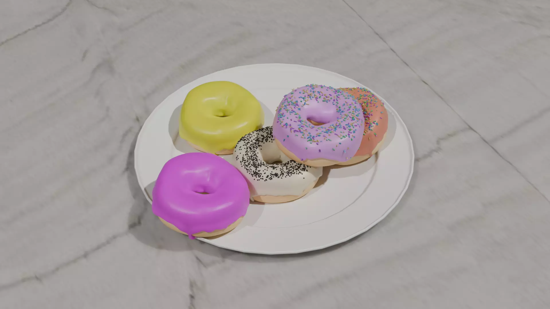 Donut Models Free 3D model_0