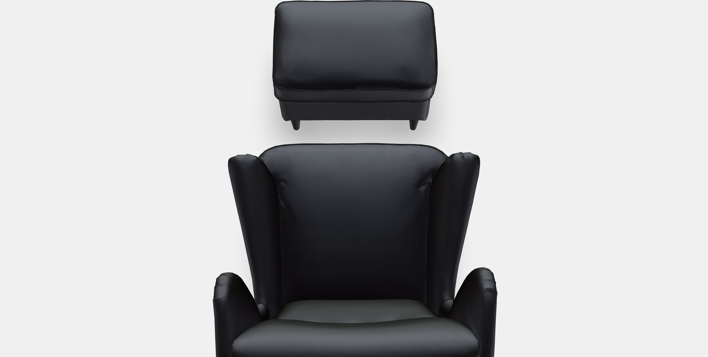 STRANDMON Armchair and footstool 1 Low-poly 3D model_4